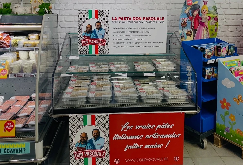 Présentoir Delhaize