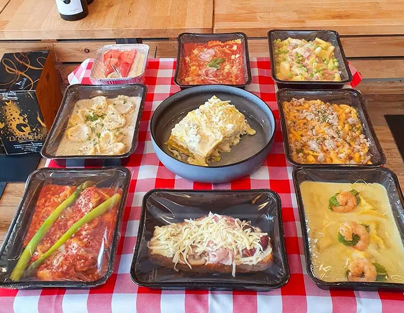 Des plats italiens frais et savoureux